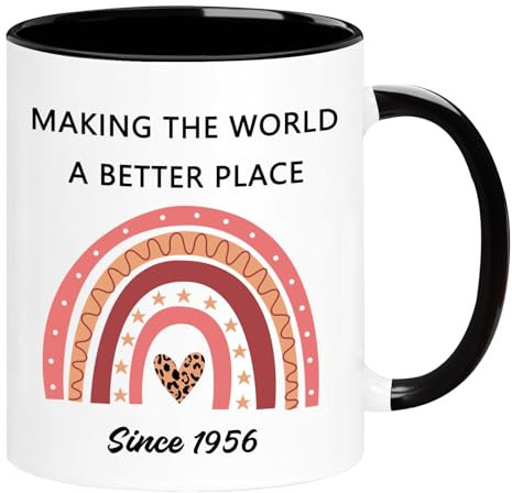 WOSIWULA Geschenkidee zum 69. Geburtstag, Vintage-Kaffeetasse, Dekoration zum 69. Geburtstag, Geschenk zum 69. Geburtstag, Geschenk für Sie, Ihn, Damen, Herren, Mutter, Vater, Ehefrau, Ehemann,
