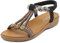 Meik Mangni Donna Sandali Piatti Estive Bohemia Pantofole Infradito da Spiaggia Ciabatte Antiscivolo Punta Aperta C Nero 40 EU