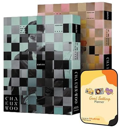 ENTITY Cha Eun-woo Album [EACH ver. + EQUAL ver. 2 ver. Full Album Set]+Pre Order Benefits+BolsVos K-POP Inspired Freebies (1st mini album)