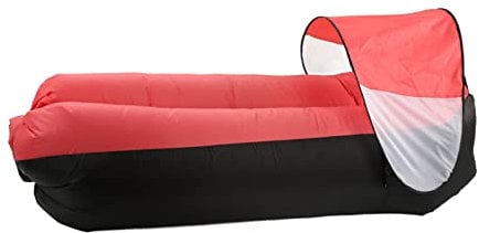 Generic Aufblasbare Sofa-Couch Im Freien, Tragbare Aufblasbare Liege, Luftsofa für Camping, Wandern (Schwarz Plus Rot), Generic9hc2m41gre-11