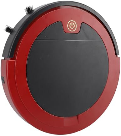 Qcwwy Robot de Barrido Automático, Barredora Eléctrica 3 en 1, Fregadora de Pisos Recargable para Pisos Duros del Hogar, Evitación Automática de Obstáculos, Robot de Trapeador de Alta