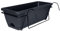 LOVIVER Jardinière Suspendue pour Balustrade de Balcon, Panier de Plantes, jardinière de clôture, Jardinières pour Appuis de Fenêtre, 35 x 19 x 14,5 cm, Gris foncé
