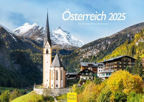 Edition Seidel Premium Kalender Österreich 2025 Format DIN A3 Wandkalender Europa Wien Steiermark Kärnten Karwendel Rainer Mirau
