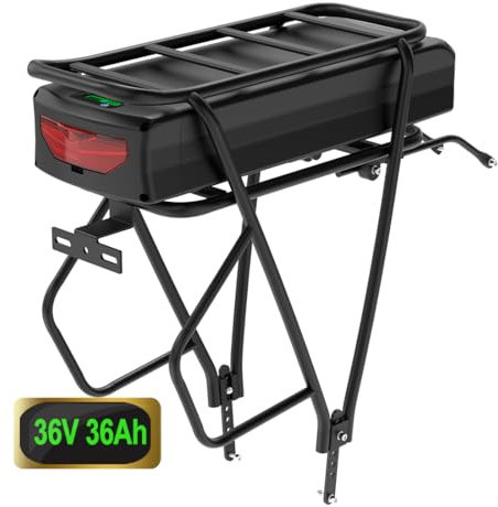 36V 35Ah Batteria bici elettrica con portapacchi -500W 250W Litio Ebike Batteria(36V 35Ah 0-500W- Battery del kit di conversione Ebike(con portapacchi)