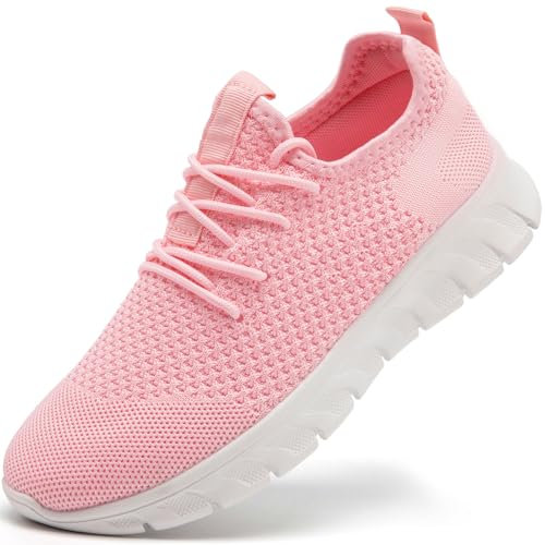 Damyuan Scarpe da ginnastica da donna, scarpe da ginnastica, scarpe da corsa, scarpe da tennis, scarpe da fitness, slip on, D rosa., 36 EU