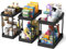 Meltrck Organizador Bajo Fregadero 3 Unidades - Estante Doble Nivel Fijo para Cocina y Baño, Sistema de Almacenamiento Listo para Usar (Incluye Soporte para Productos de Limpieza)