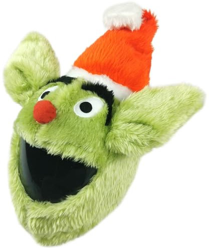 FunnyRiders Funda Casco Moto - Funda de Casco Integral, Monstruo de Navidad - Accesorios para Cascos de Moto, Protege contra el Polvo, Abolladuras y Arañazos - Hecha a Mano - Tamaño Universal