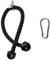 Kisangel Trizeps Kordelzug Trizepskabel Seil Für Workout-Fitness Seil Für Bodybuilding-übungen Schnur Herunterziehen Trizepsseil Mit Doppeltem Griff Trizeps-Seil Nylon Plus Fiberglas Black