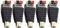 Supkancl DC Female Male RCA Female Male Connector Adapter Plug 2.1x5.5mm DC Jack Power Audio Cable For RGB Strip Light CCTV Camera(22977-5pcs)