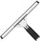 25cm Window Cleaning Squeegee Stainless Wiper with 2 Rubber Blade Replacement Windows Glass Scraper Rubber Non-slip Handle Shower Screen Cleaner Equipment for Bathroom Glass Door Mirror Car Tiles