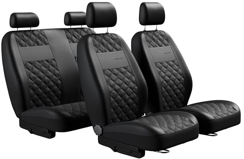 MOTOS Universal-Sitzbezüge Auto für Nissan Navara | Autositzbezüge mit aktivem Airbag-System, dreilagigem Material und makelloser Oberfläche, die ideale Sitzauflage für stilbewu