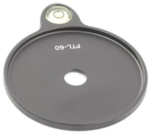 Hochpräzise 60 mm Stativ-Nivellierscheibe, Luftfahrt-Aluminium, Metallbasis, Blasen-Nivellierer für Außenaufnahmen, Stativ-Nivellierplatte