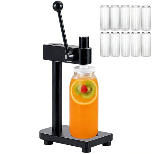 49 - Pack 500ml Plastic Can Sealing Cup with Aluminum Lid | Juice Bottles, Clear PET Drinking Can for Can Sealer Machine