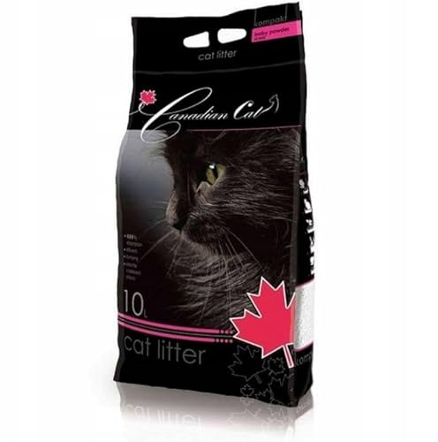 Super Benek Canadian Cat Bentonit-Katzenstreu Baby Powder, 10 L, 8 kg | Mindestens 450% Flüssigkeitsaufnahme, Doppelte Aktivierung, Ergiebige Klumpstreu, Leicht Entnehmbare Klumpen, Schicht 3–5 cm