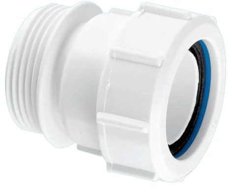 McAlpine S31M BSP Male Multi-Fit Straight Connector, White