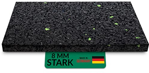 48 Stück 8 mm 50 x 100 mm Terrassenpad, Terrassenpads aus Gummi – Unterlagepads für die Unterkonstruktion ihrer Terrassen Balkon oder Gartenhütte