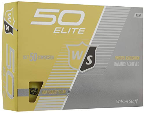 Wilson Staff Fifty Elite Golfball, Gelb