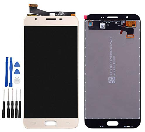 ixuan pour Samsung Galaxy J7 Prime 2016 G610F Vitre Tactile Ecran LCD Assemblé (Non Châssis) de Remplacement (Or)