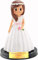 FIGURA NIÑA PARA PASTEL (TARTA) DE COMUNIÓN PERSONALIZADA. MEDIDA 15 CM Diadema Flores