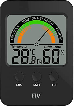 ELV Klimakomfortanzeige KA100, Klimamonitor, Raumtemperatur messen