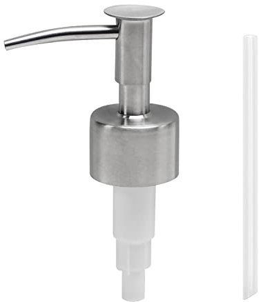 MroMax Dispenser di sapone e lozioni in acciaio inox 304, pompa di ricambio per barattoli da 28/400 bottiglie, testa a vite per pompa per lozioni, colore argento, 1 pezzo
