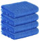 StickandShine 4er SET Premium Frottee Gästehandtuch 30x50 cm in blau in 500g/m² aus 100% Baumwolle