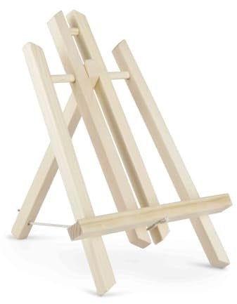 Tischstaffelei aus Holz I Höhe 30 cm I Holzstaffelei I Aufsteller I Bildhalter