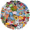J.CARP 60Pcs Random Assorted Iron on Patches, Cute Sewing Applique for Jackets, Hats, Backpacks, Jeans, DIY Accessories, Style 1