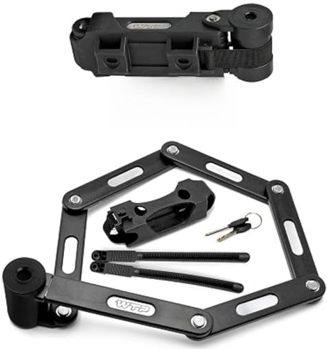 Schloss WTP Faltschloss universal mit Rahmenhalterung für Motorrad Roller Quad Fahrrad