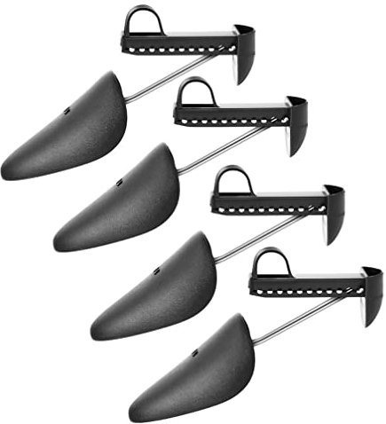 Holibanna 4 Paires Chaussures Civière Réglable Chaussures Expander Widener Arbre De Chaussures Unisexe Professionnel Titulaire D' amorçage pour Hommes Femmes Noir