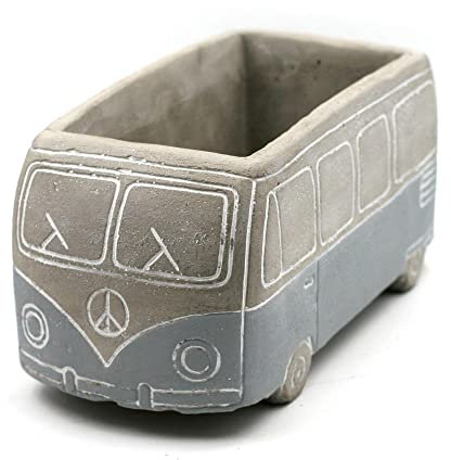 Cache Pot Van Imitation Pierre - Bleu