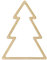 Holz Baum 40cm x 1cm x 3mm Natur Holzrahmen Tannenbaum aus natürlichem Holz Bambus Anhänger zum Basteln Makramee DIY Knoten Wickeln Traumfänger Floristik Wanddeko Fensterdeko