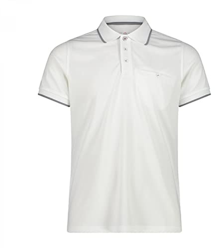 CMP, Quick-Drying Short-Sleeved Polo Shirt, Bianco, 60