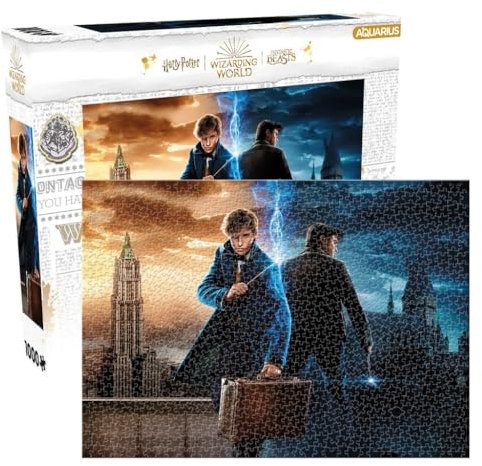 Aquarius 65455 Harry Potter Zauberwelt 1000 Teile Puzzle, Mehrfarbig