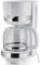 KHG Kaffeemaschine KA-129 WE2 aus Edelstahl/Kunststoff in weiß, Kapazität für 12 Tassen, mit Glaskanne 1,5 Liter, Permanentfilter, Abschaltautomatik, Wasserstandsanzeige, Tropfstopp