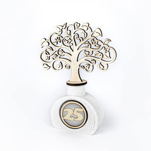 Bomboniere Profumatore Anniversario 25 Albero della Vita Ginevra Con Scatola da regalo Essenza ed Profumata in Omaggio