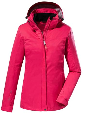killtec Damen Funktionsjacke/Outdoorjacke mit abzippbarer Kapuze Kurzgröße KOS 133 KG WMN JCKT, rose, 19, 40826-000
