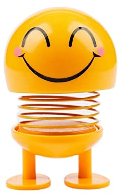 EBSBAG Lustige Wackelkopf-Puppe, kleine Verzierung, schönes kreatives Auto-Dekorationszubehör (Color : Smile, Size : One Size)