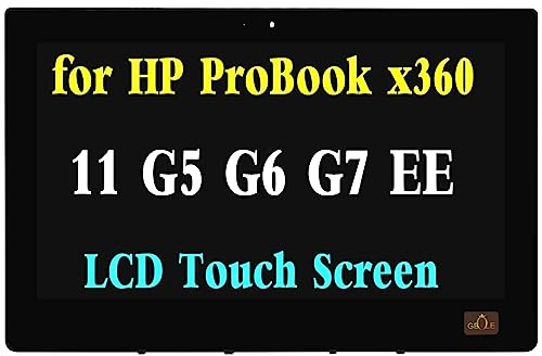 GBOLE Écran de remplacement pour HP ProBook x360 11 G5 G6 G7 EE l83960-001 NT116WHM-N11 LCD écran tactile numériseur