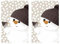 Atelier 20 einzelne Taschentücher Weihnachten Schneemann über Vogel erfreut. 2 Packungen mit 10 Papiertaschentüchern als Geschenk. Weiß und orange, 4-lagig, Umweltfreundlich, Resealable Pack