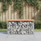 LAPOOH Gartenbank aus Gabionen 83x31,5x42 cm Massivholz Douglasie, Terrassenmöbel, Wetterfeste Bank, Outdoor Bank, Parkbank, Garten Banken, Deko Bank, Gartenmöbel - 834348