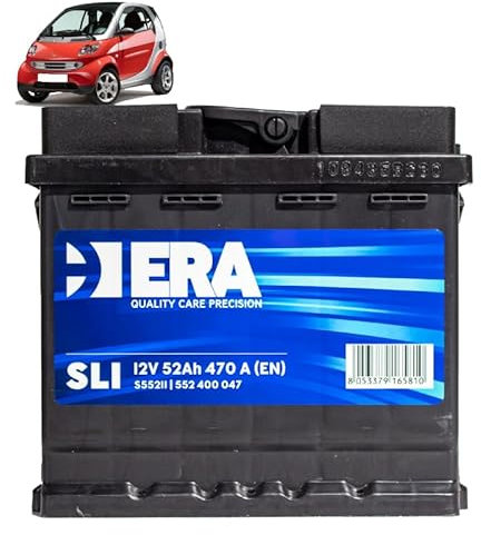 Generico Batteria 50Ah per Smart 450 ForTwo 0.6 0.7 benzina 2000-2007