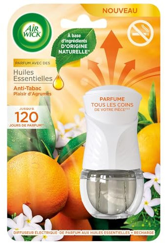 Air Wick - Difusor eléctrico + 1 Recambio Anti-Tabac Ingredientes originales naturales