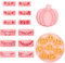 Lot de 14 emporte-pièces en plastique 3D pressables en forme de tête de citrouille pour Halloween, emporte-pièces en relief pour décoration de fête d'Halloween