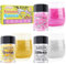 Essbarer Glitzer – 3 Cocktail Essbarer Glitzer für Getränke, Glanz-Lebensmittel Glitzer für Getränke, Glitzer Essbar für Torten Weihnachten, Halloween, Schokolade, Fondant – Gold, Silber, Pink