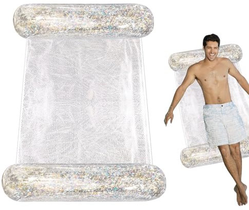 Aufblasbare Pool Float Hängematte | Pool Spielzeug Luftmatratze Wasser | Aufblasbare Pool Float Liege Tragbar - Wasserhängematte Mehrzweck Wasserfloß Für Pool Lake Beach