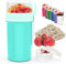 XJIANFU Müslibecher to Go 250ml+650ml,Auslaufsicherer Lunchpot Müsli Cup to Go Becher mit Löffel,Müslibecher to Go,to Go Müslibecher,Joghurtbecher to Go(3565-Lake Blue)