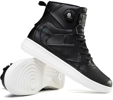 WTDXSPS Stivali da Moto durevoli, Scarpe da Moto Stile Street, Stivali da Moto da Cross per la Sicurezza, Stivali da Moto da Donna Essenziali per Motociclisti(Black,44 EU)