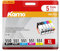 kamo PGI-550XL CLI-551XL (5er-Pack) Multipack Druckerpatronen Kompatibel mit Canon 550 551 XL - für Pixma iP7250, MX925, MG6650, iP8750
