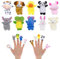 JJYHEHOT 10 Stücke Fingerpuppen, Mini Plüsch Tier Fingerpuppen, Kinder Fingerpuppen Spielzeug, Baby Fingerpuppen Set, Cartoon Kleine Handpuppe Spielzeug für Geburtstag Kinder Taufe Babyparty
